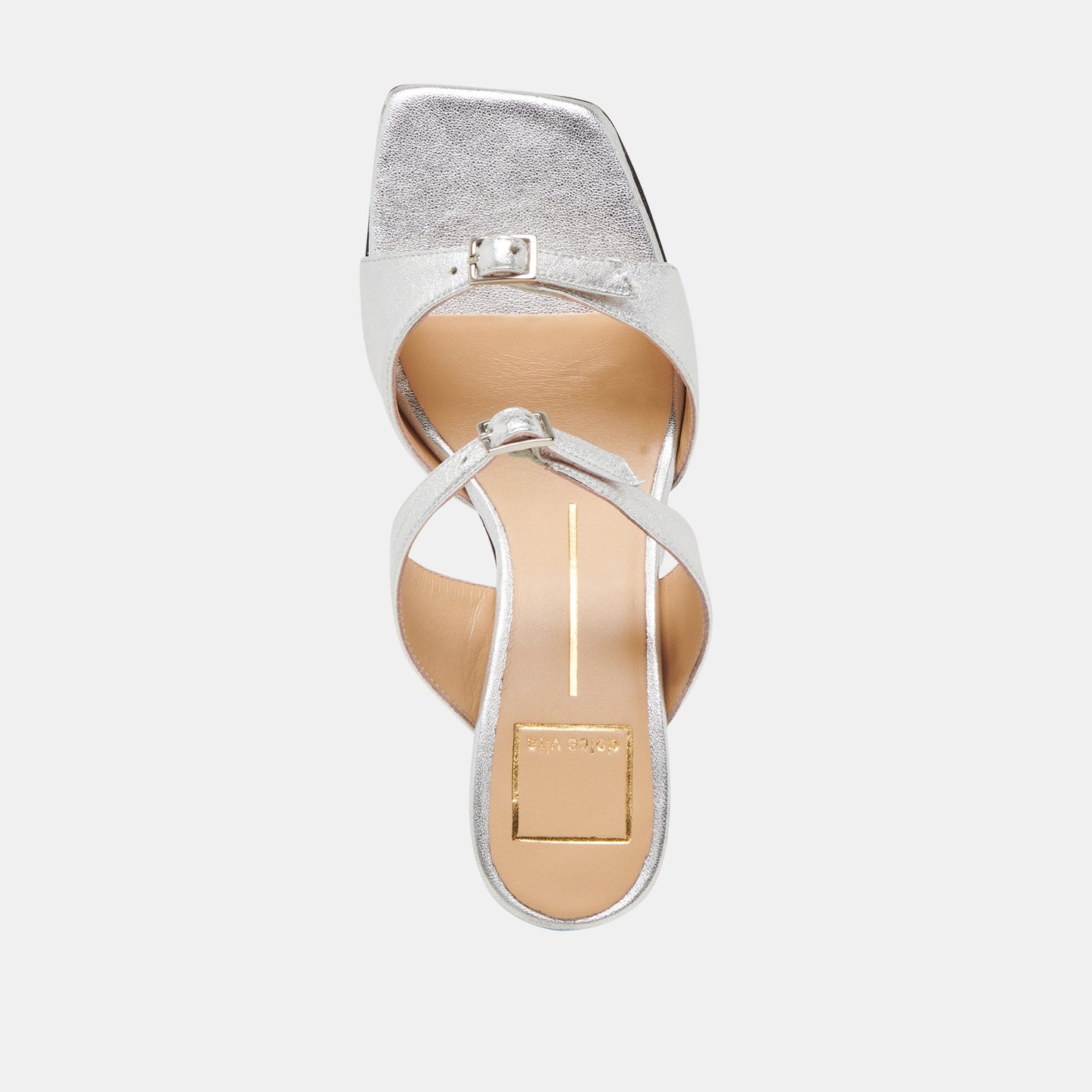 SHANE HEELS SILVER METALLIC LEATHER - Dolce Vita