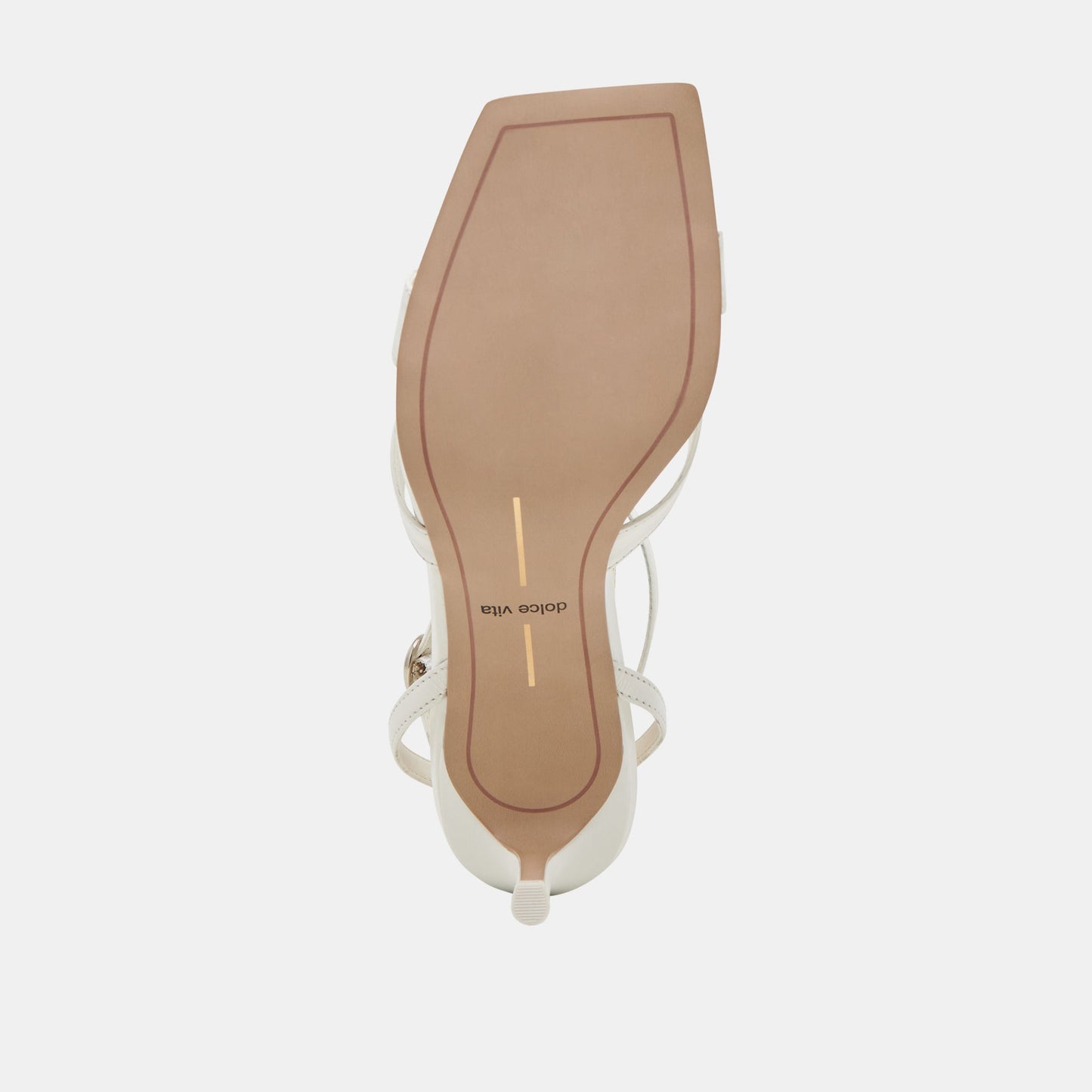 BECKI WIDE HEELS TRUE WHITE LEATHER - Dolce Vita