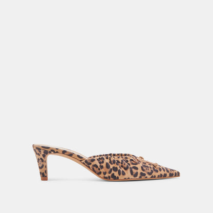 KAIRI MID HEELS DK LEOPARD SUEDE - Dolce Vita