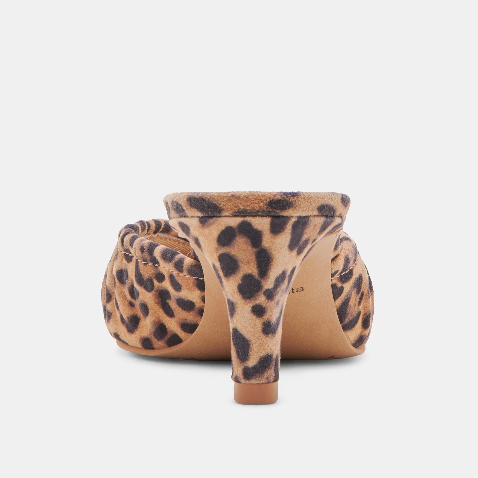 KAIRI MID HEELS DK LEOPARD SUEDE - Dolce Vita