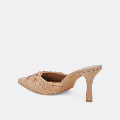 KAIRI HEELS CAMEL SUEDE - Dolce Vita