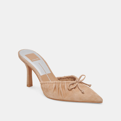 KAIRI HEELS CAMEL SUEDE - Dolce Vita