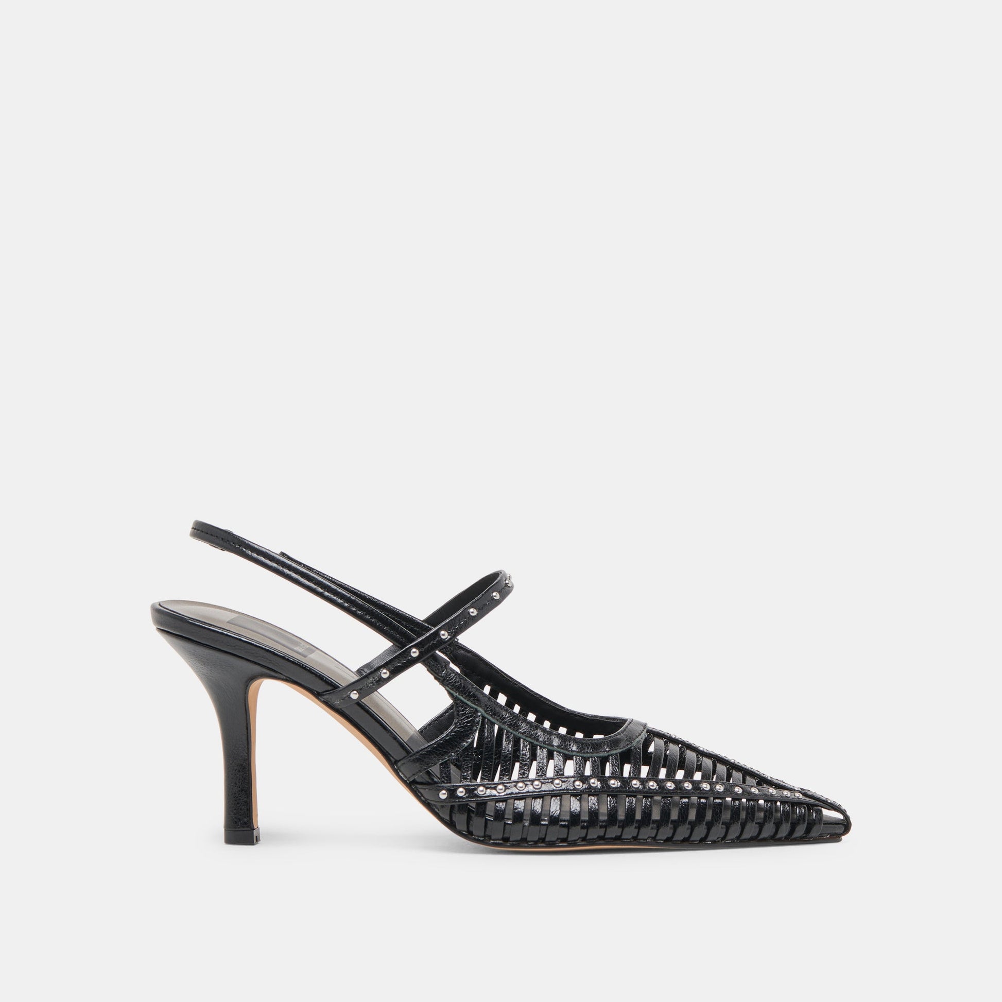 HENSAL HEELS MIDNIGHT CRINKLE PATENT - Dolce Vita