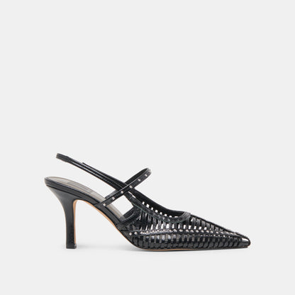 HENSAL HEELS MIDNIGHT CRINKLE PATENT - Dolce Vita