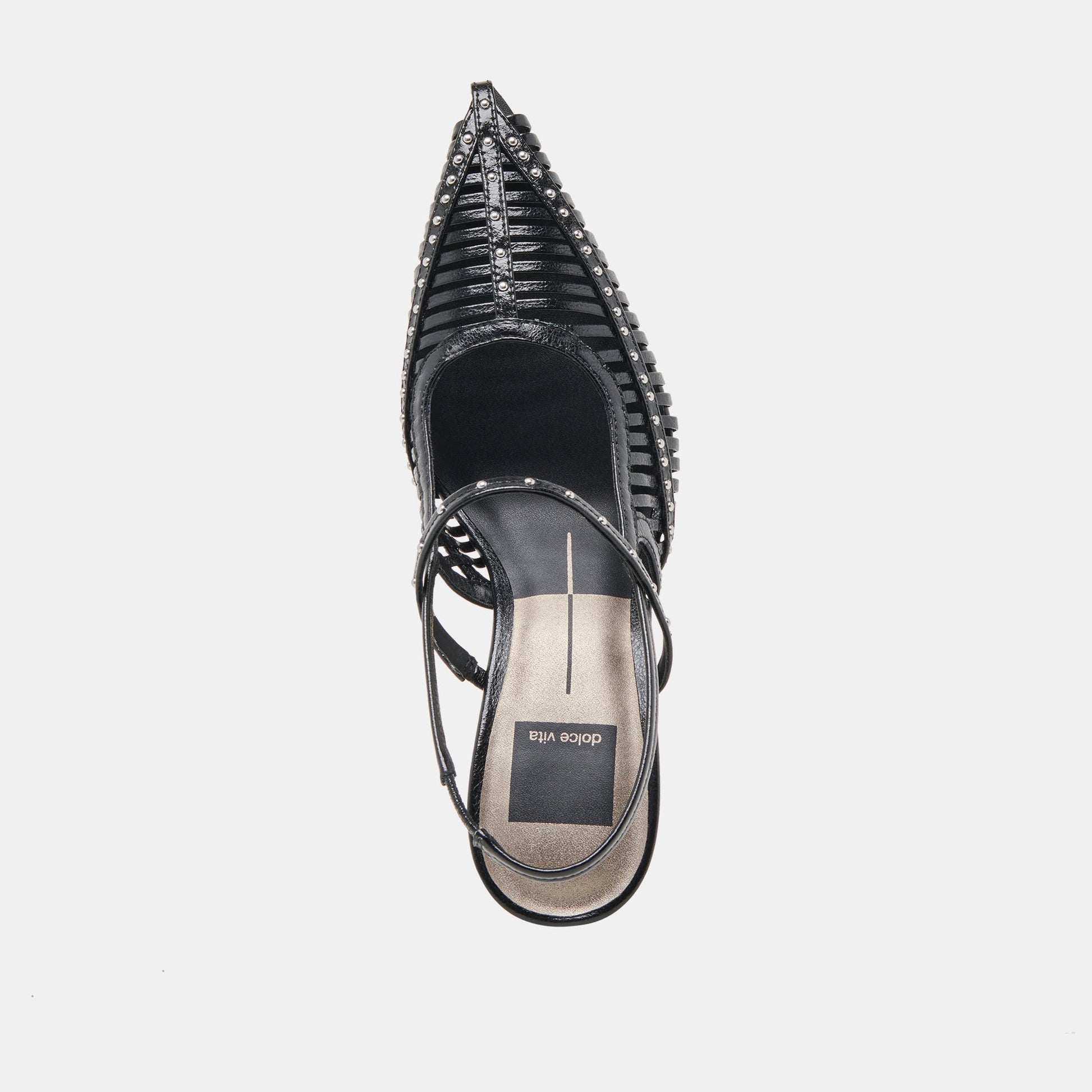 HENSAL HEELS MIDNIGHT CRINKLE PATENT - Dolce Vita