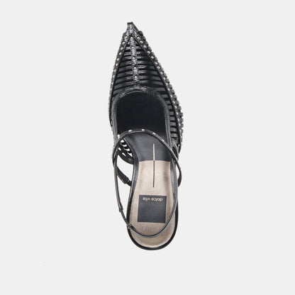 HENSAL HEELS MIDNIGHT CRINKLE PATENT - Dolce Vita