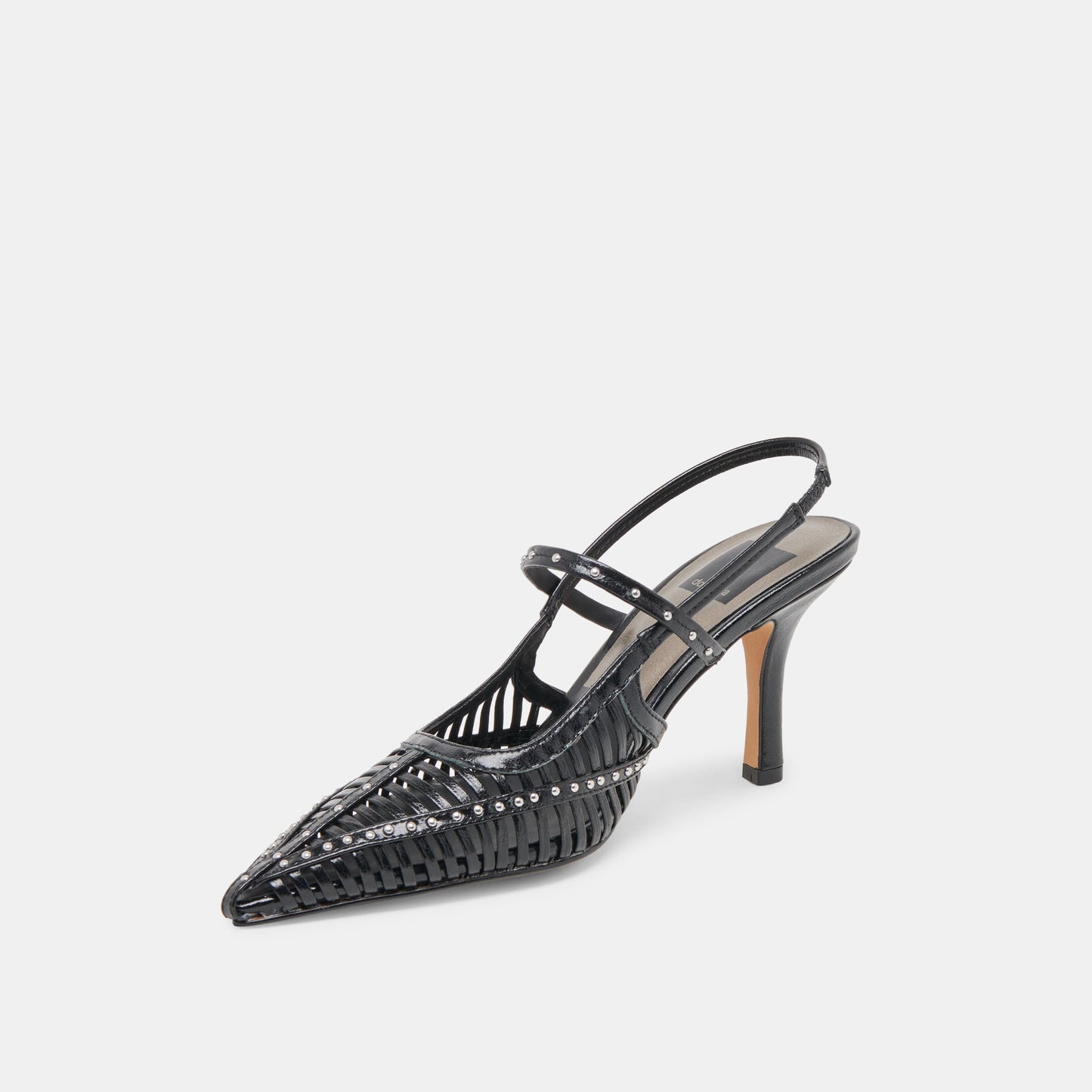 HENSAL HEELS MIDNIGHT CRINKLE PATENT - Dolce Vita