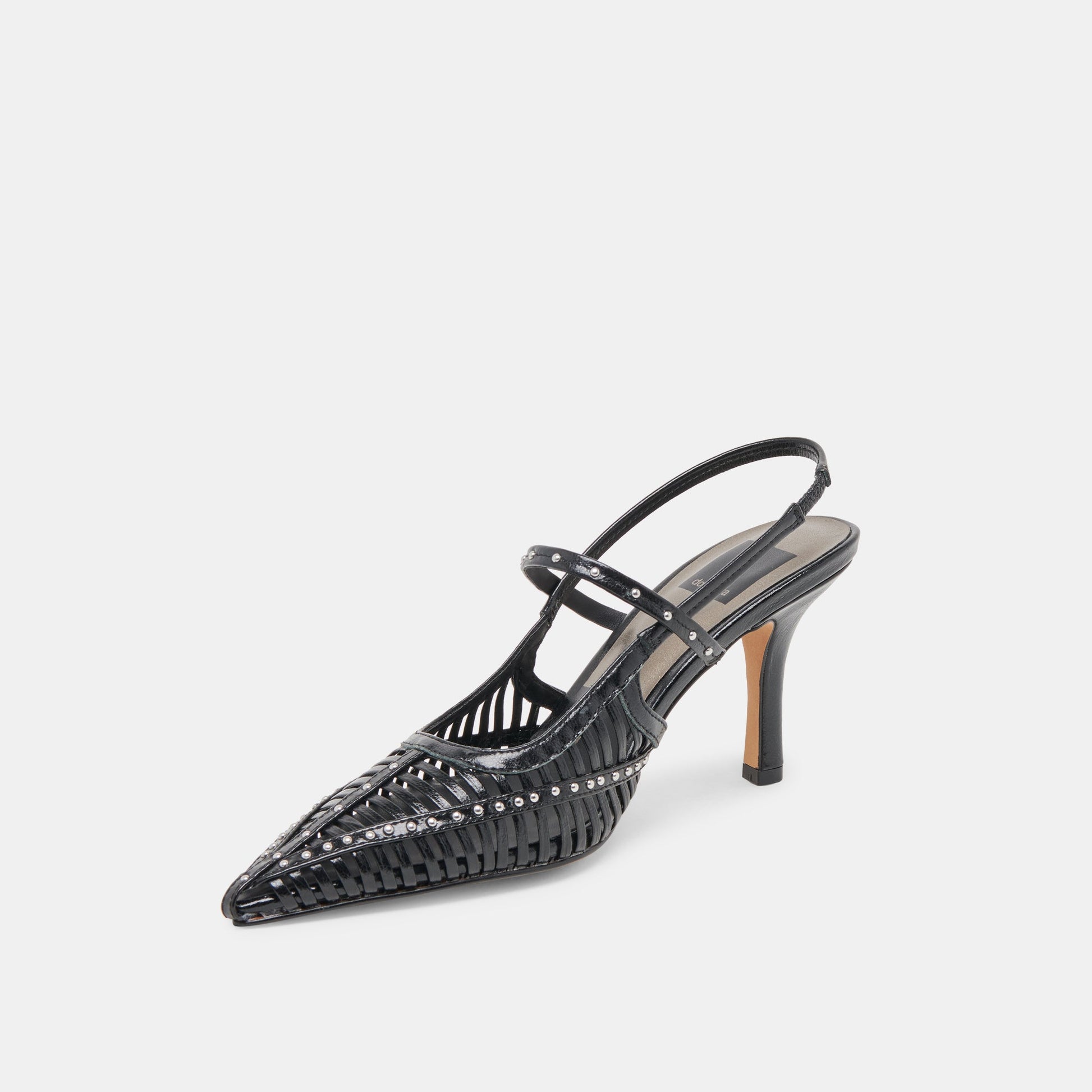 HENSAL HEELS MIDNIGHT CRINKLE PATENT - Dolce Vita
