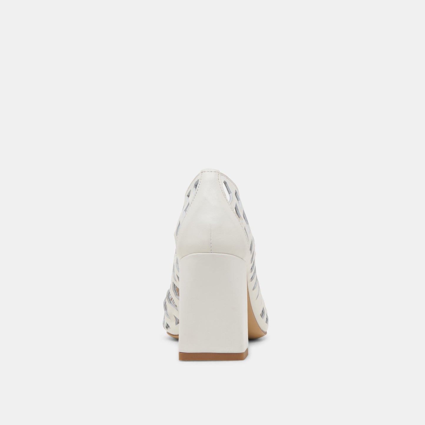 Tanya Bone Woven Leather Heels - Dolce Vita
