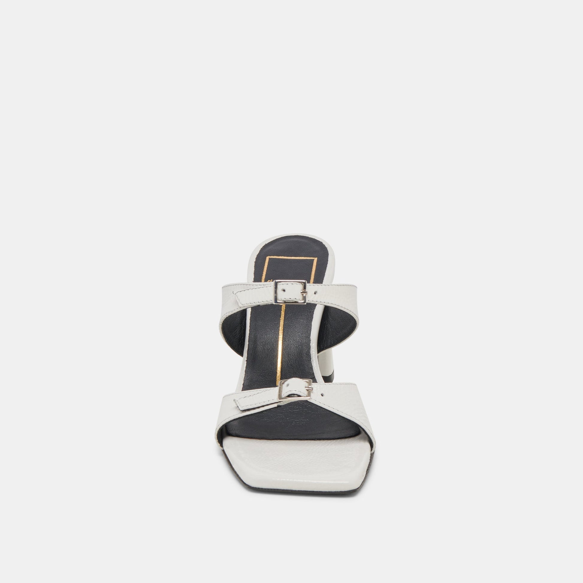 SHANE HEELS OFF WHITE CRINKLE PATENT - Dolce Vita