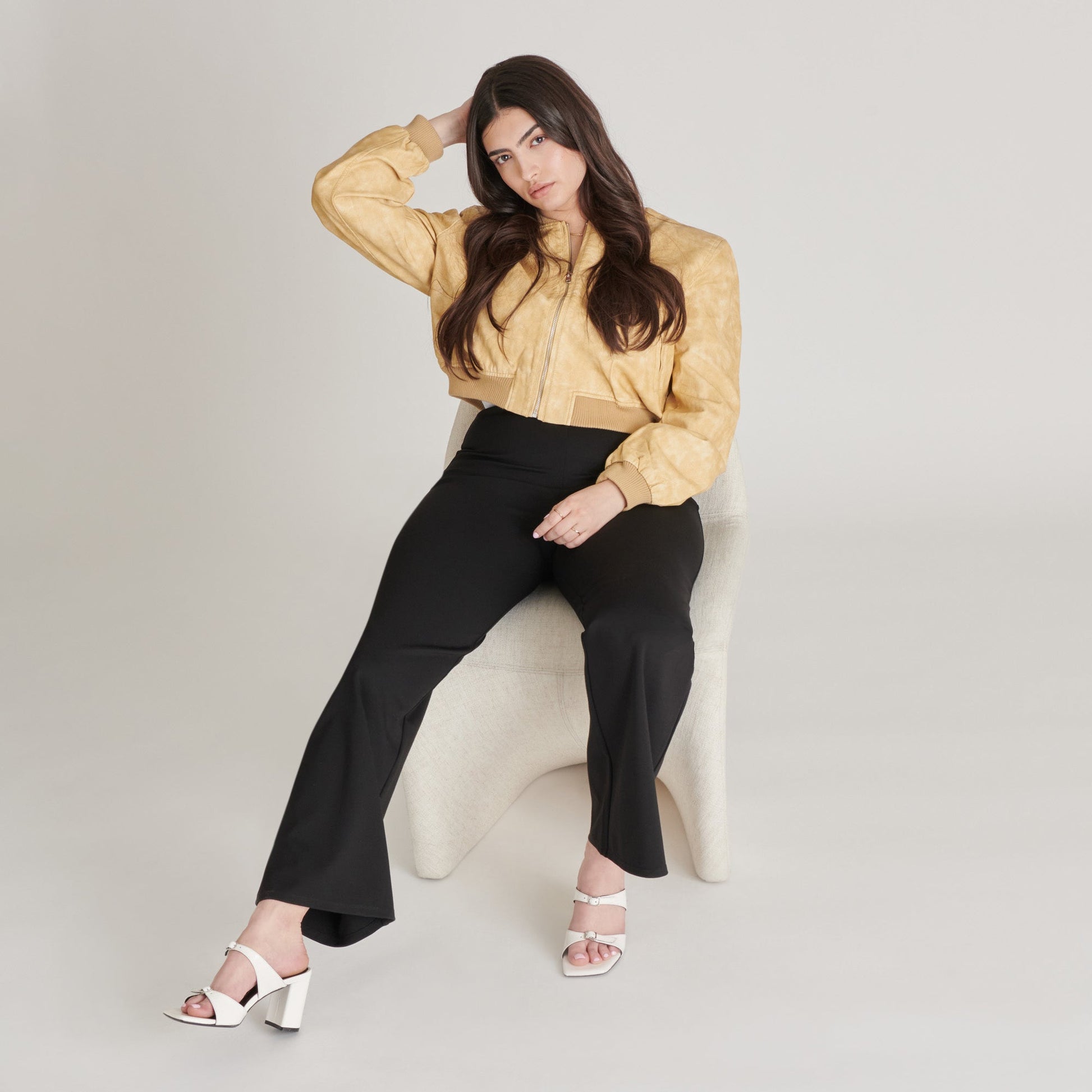 SHANE HEELS OFF WHITE CRINKLE PATENT - Dolce Vita