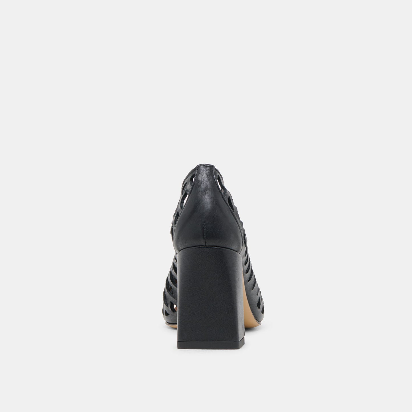 Tanya Black Woven Leather Heels - Dolce Vita