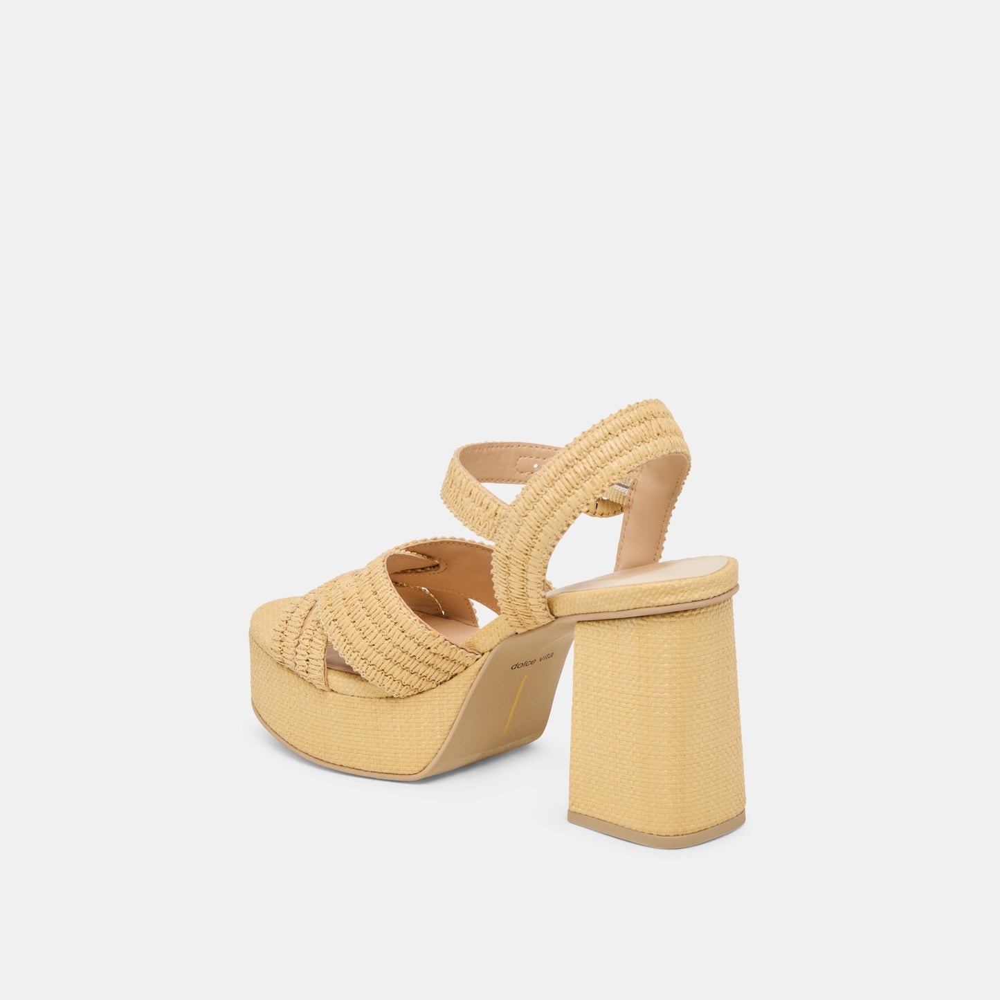 Bety Lt Natural Raffia Heels - Dolce Vita