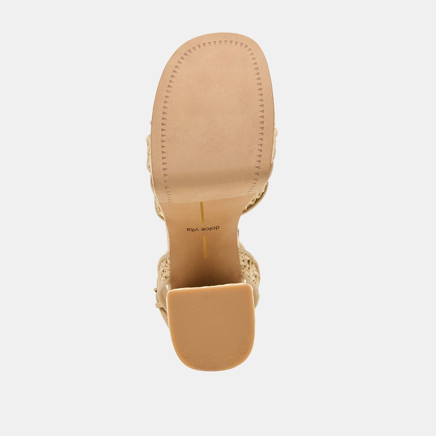 Danila Lt Natural Cross Hatch Raffia Heels - Dolce Vita