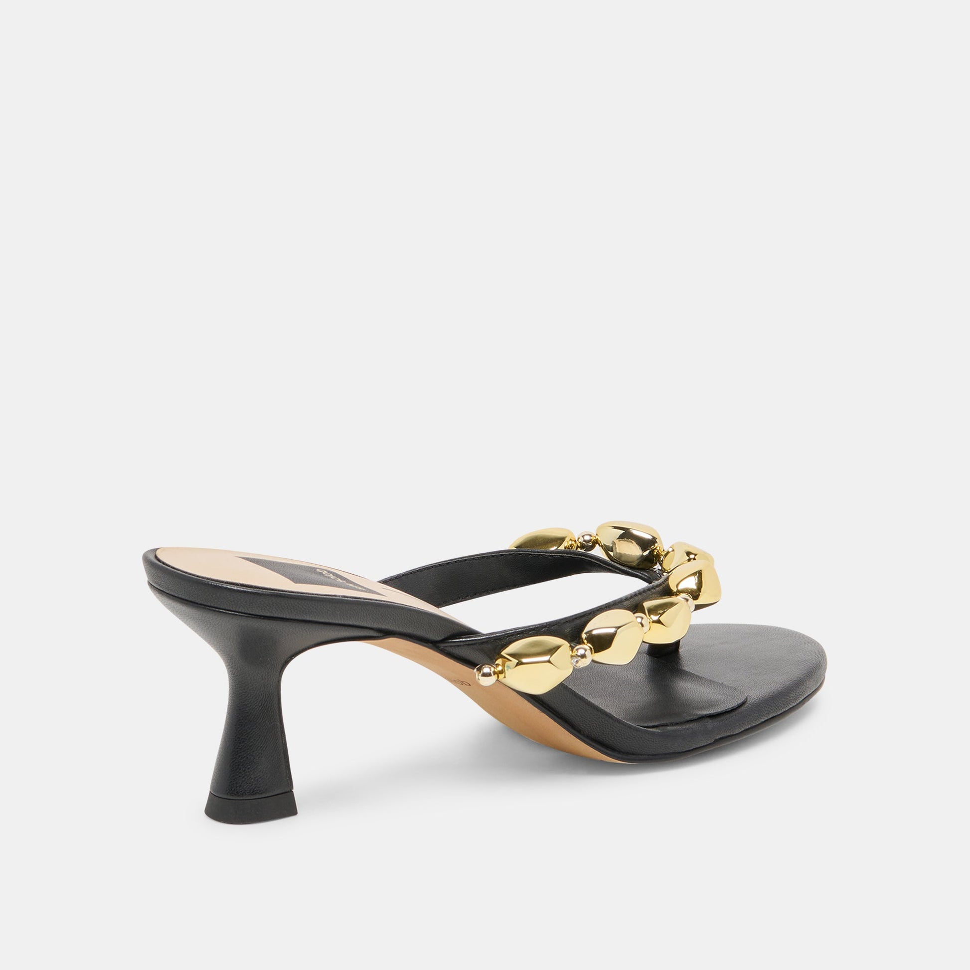 Daksie Black Leather Heels - Dolce Vita