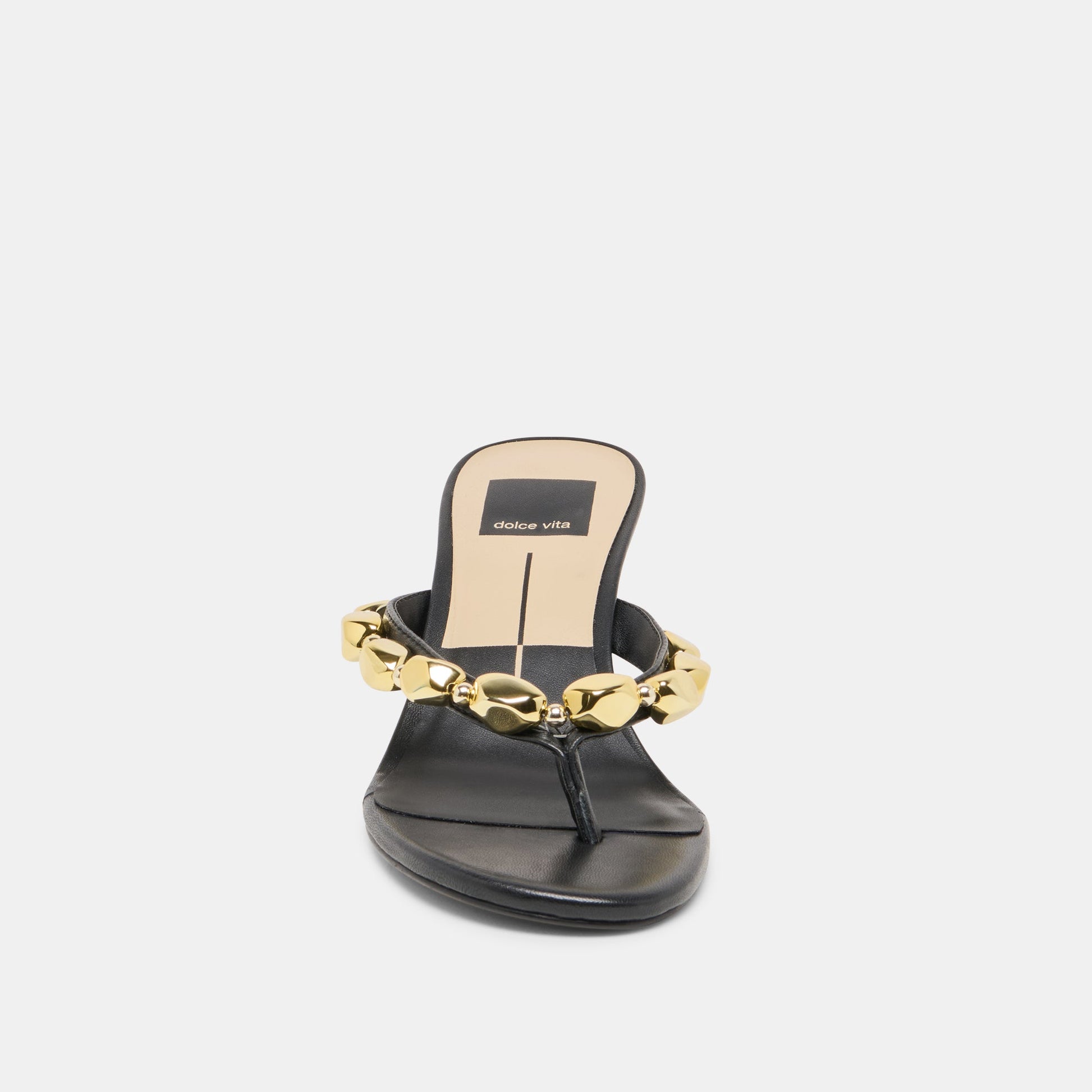 Daksie Black Leather Heels - Dolce Vita