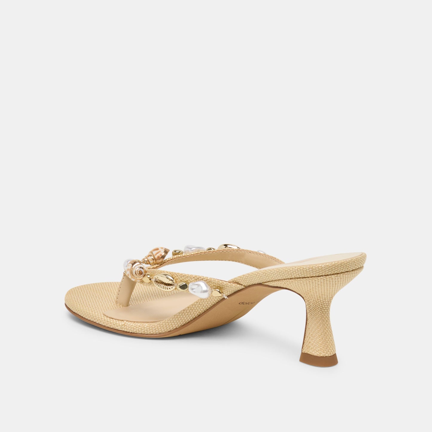 Daksie Lt Natural Raffia Heels - Dolce Vita