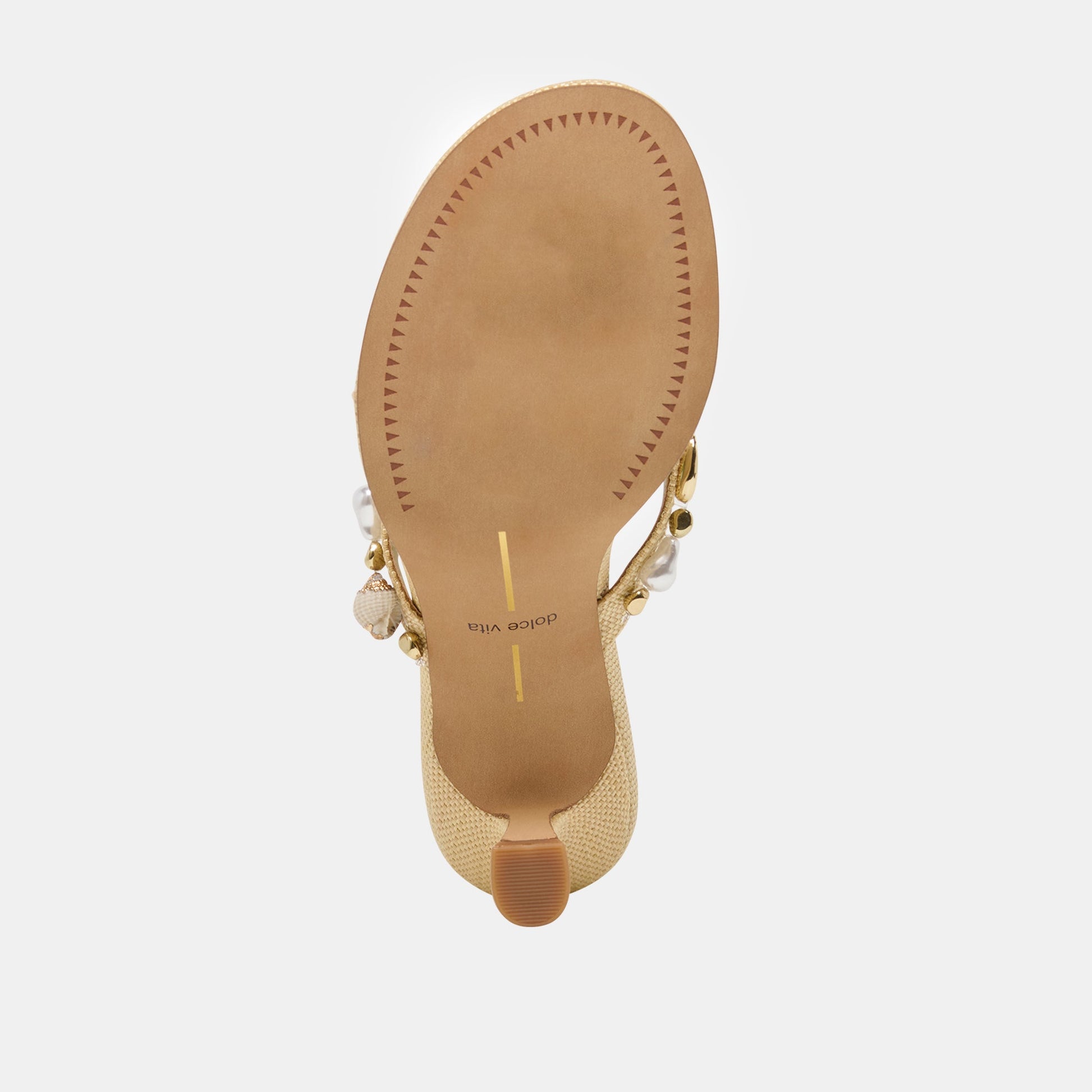 Daksie Lt Natural Raffia Heels - Dolce Vita