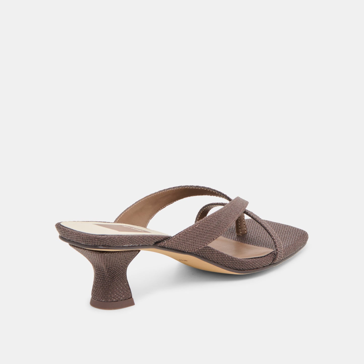 Brevel Chocolate Raffia Heels - Dolce Vita
