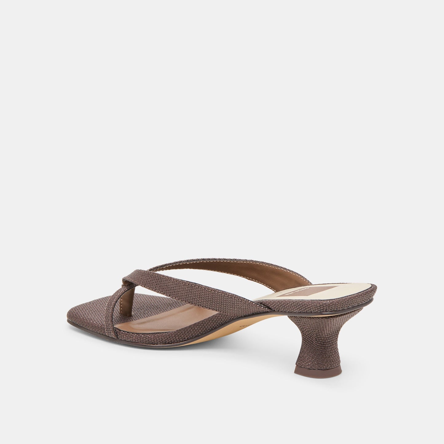 Brevel Chocolate Raffia Heels - Dolce Vita