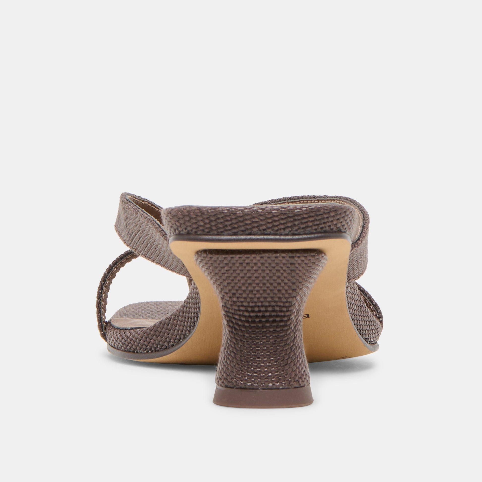 Brevel Chocolate Raffia Heels - Dolce Vita