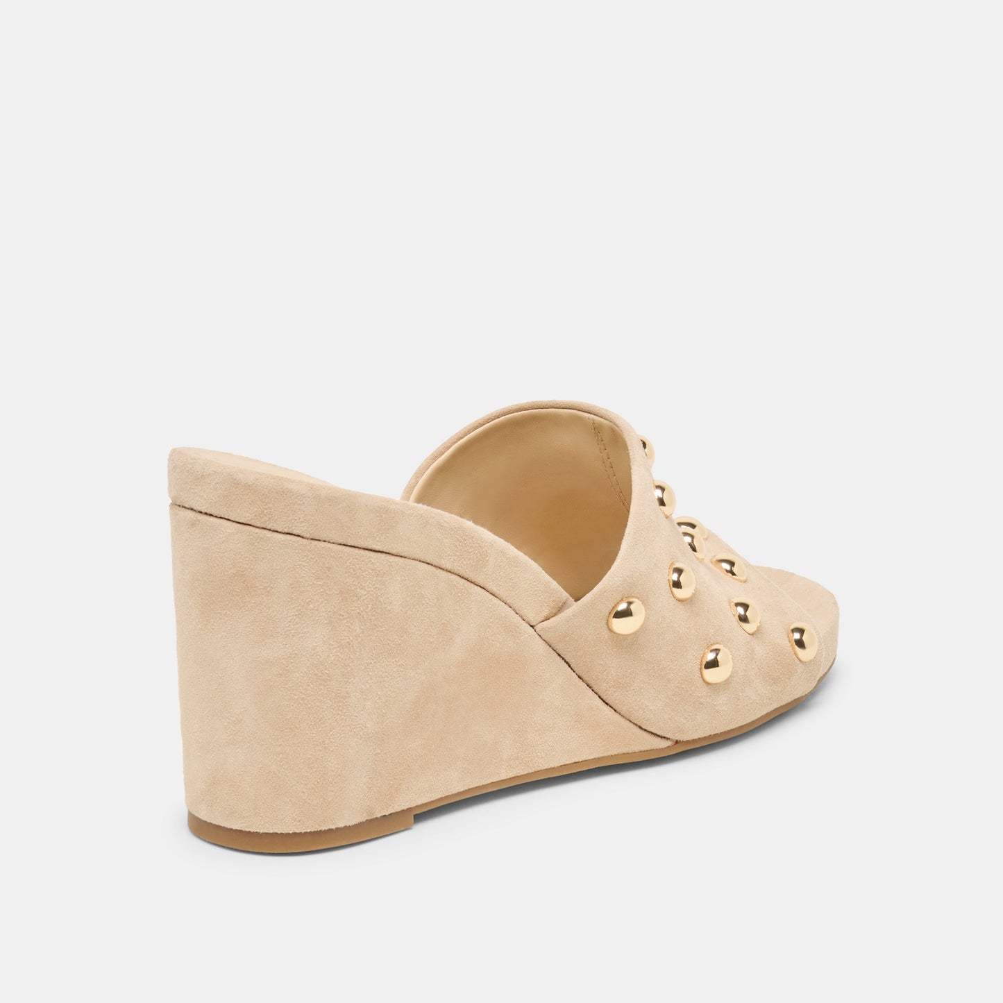 Holta Stud Camel Suede Wedges - Dolce Vita