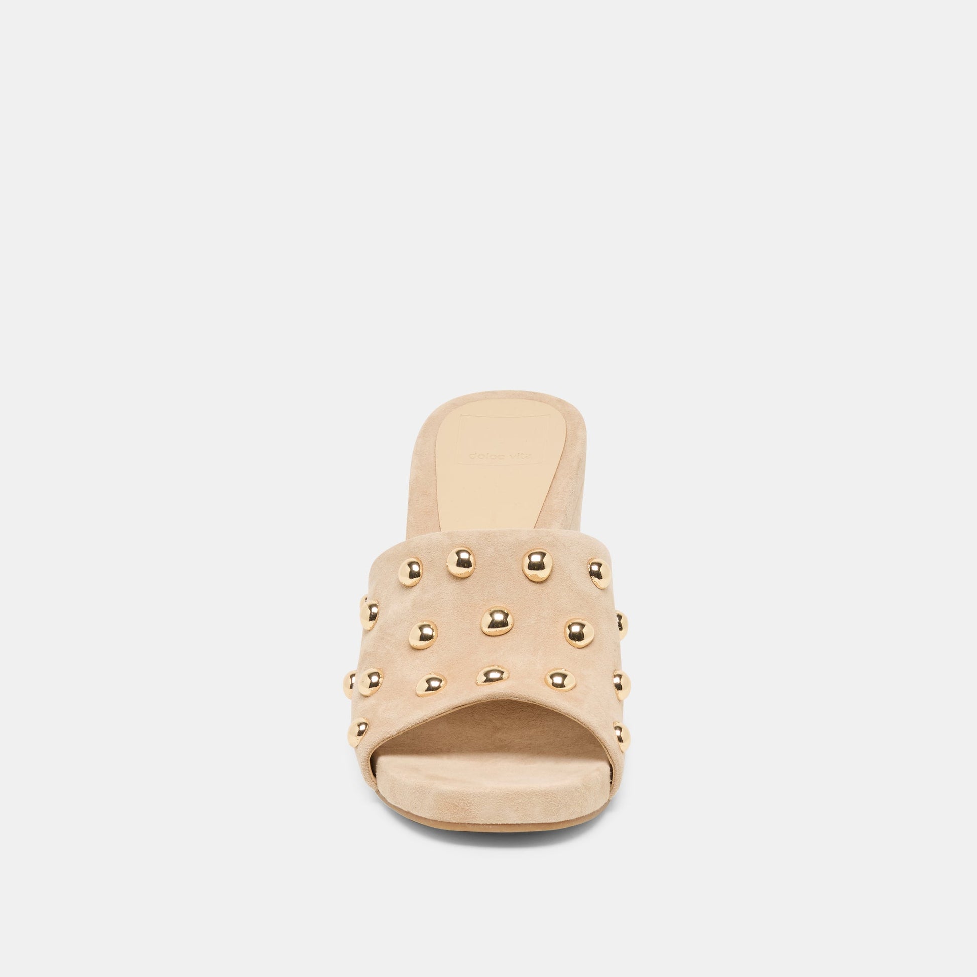 Holta Stud Camel Suede Wedges - Dolce Vita