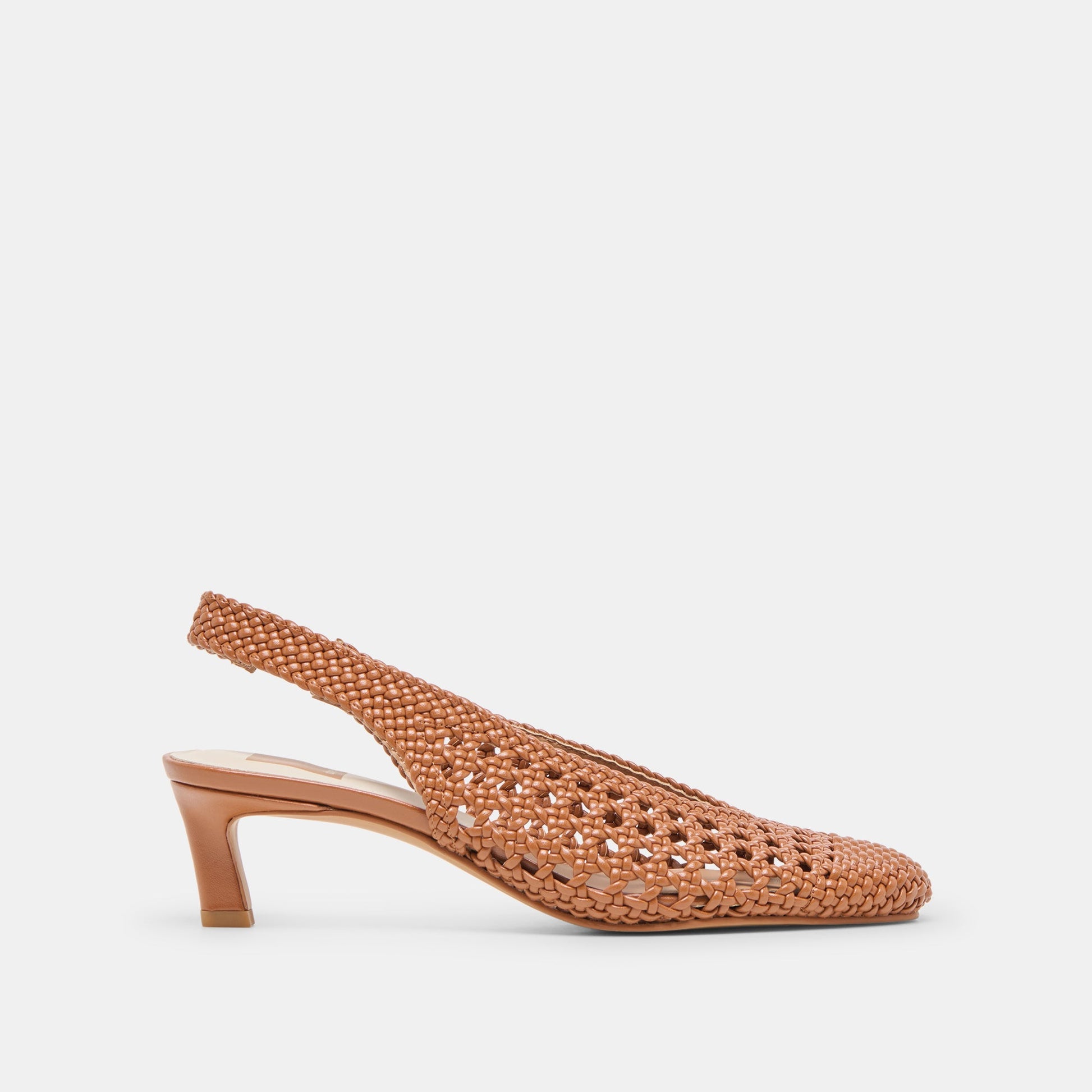 Fawne Saddle Woven Stella Heels - Dolce Vita