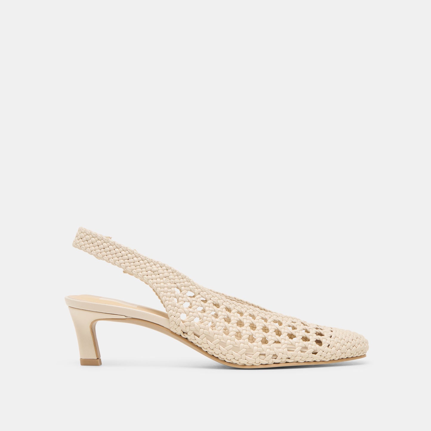 Fawne Creme Woven Stella Heels - Dolce Vita
