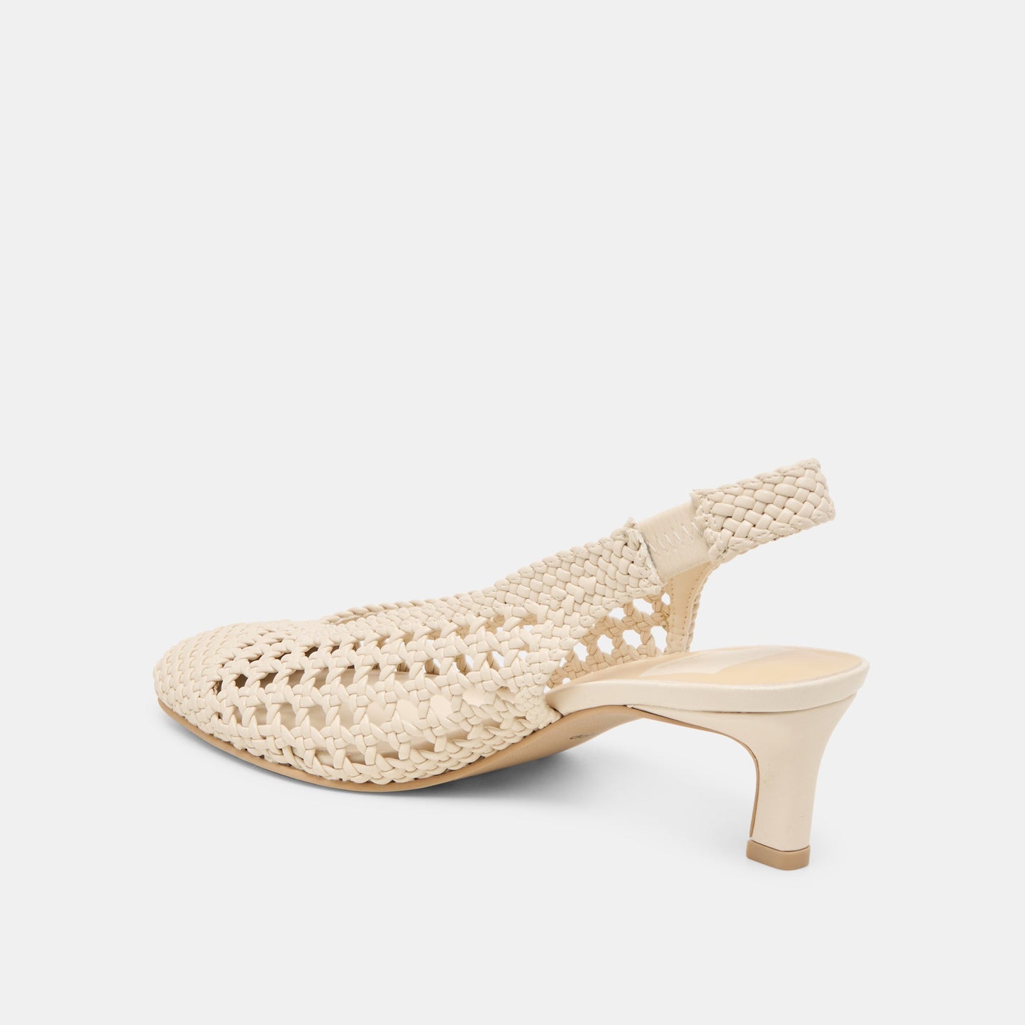 Fawne Creme Woven Stella Heels - Dolce Vita