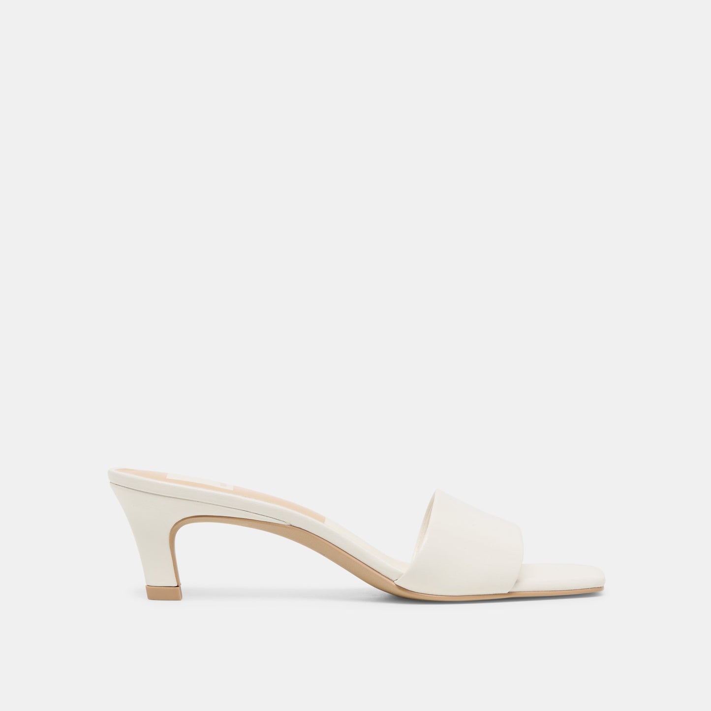 Rexa True White Leather Heels - Dolce Vita