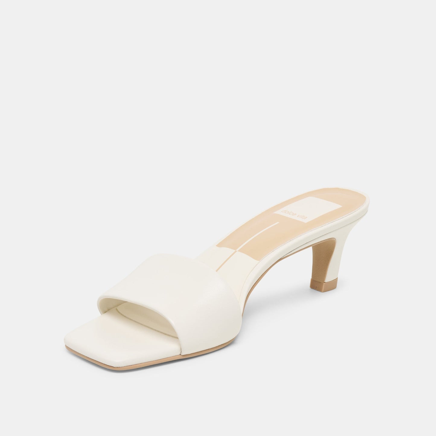 Rexa True White Leather Heels - Dolce Vita