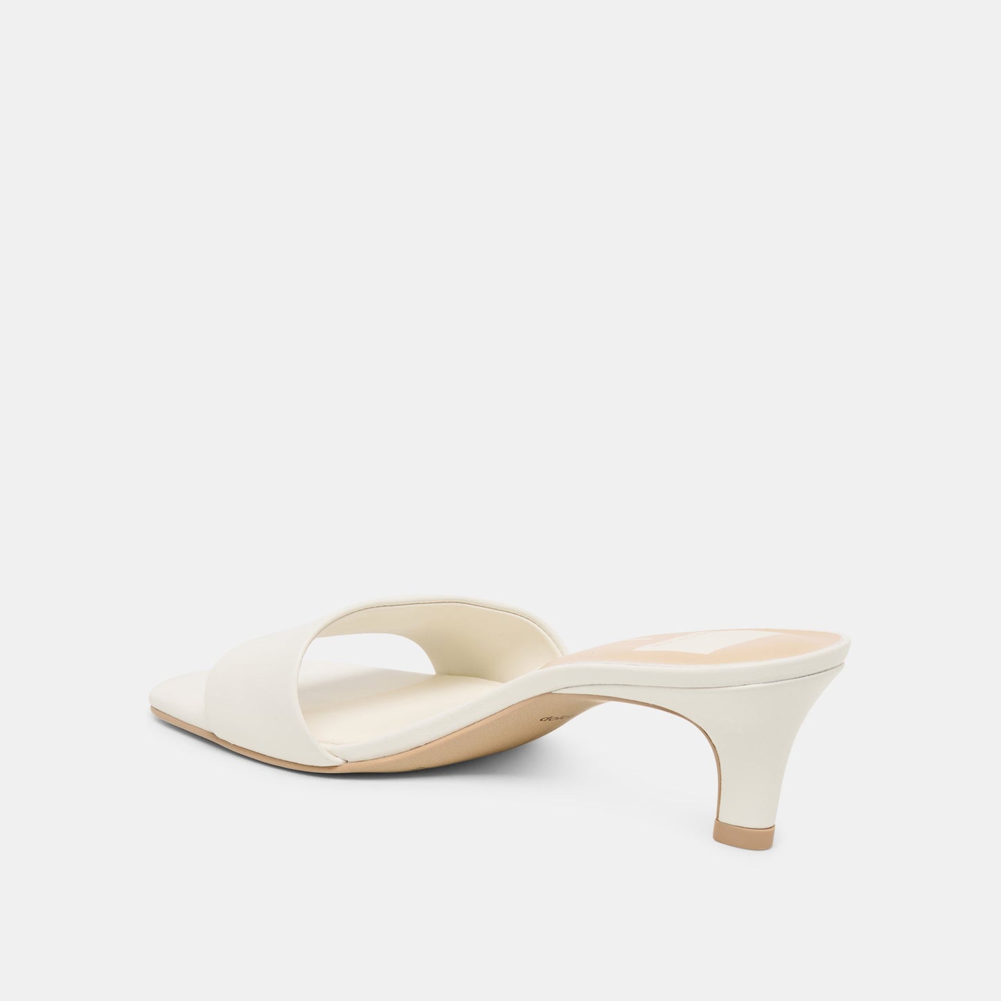 Rexa True White Leather Heels - Dolce Vita