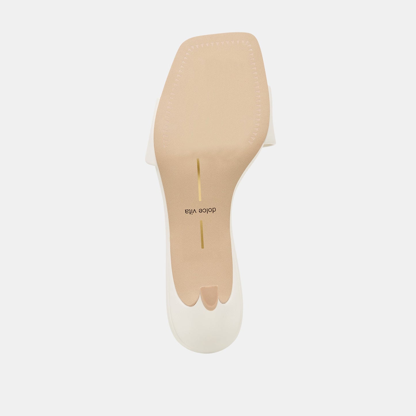 Rexa True White Leather Heels - Dolce Vita