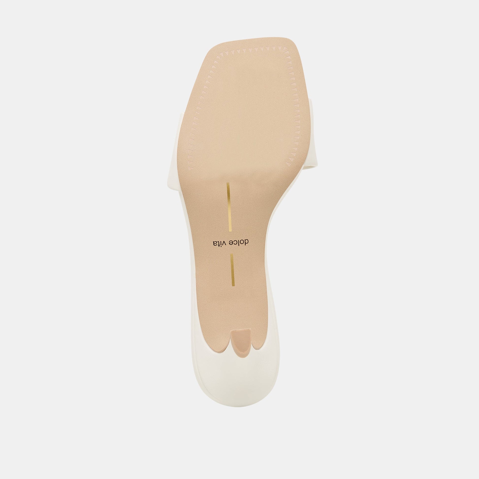 Rexa True White Leather Heels - Dolce Vita