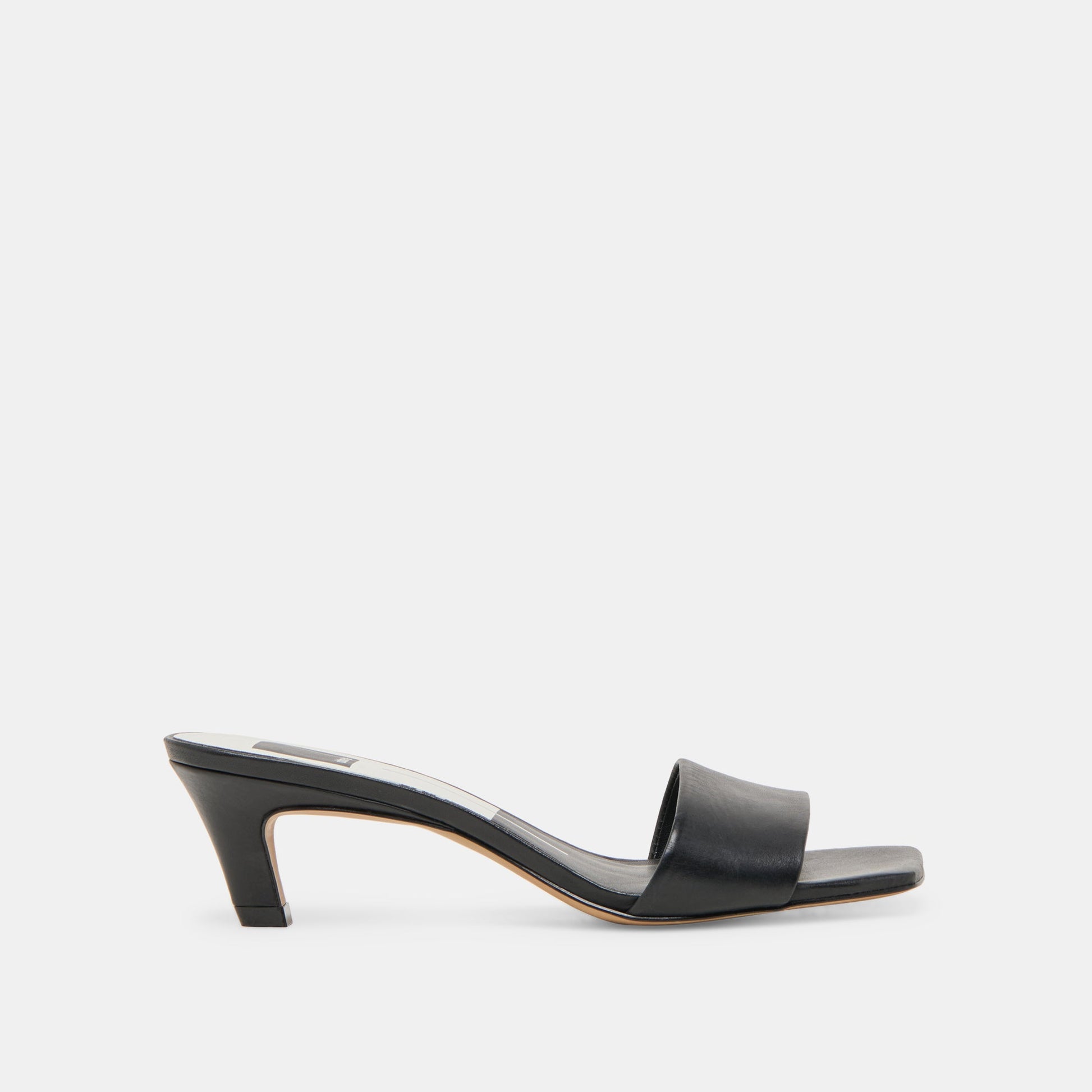 Rexa Black Leather Heels - Dolce Vita