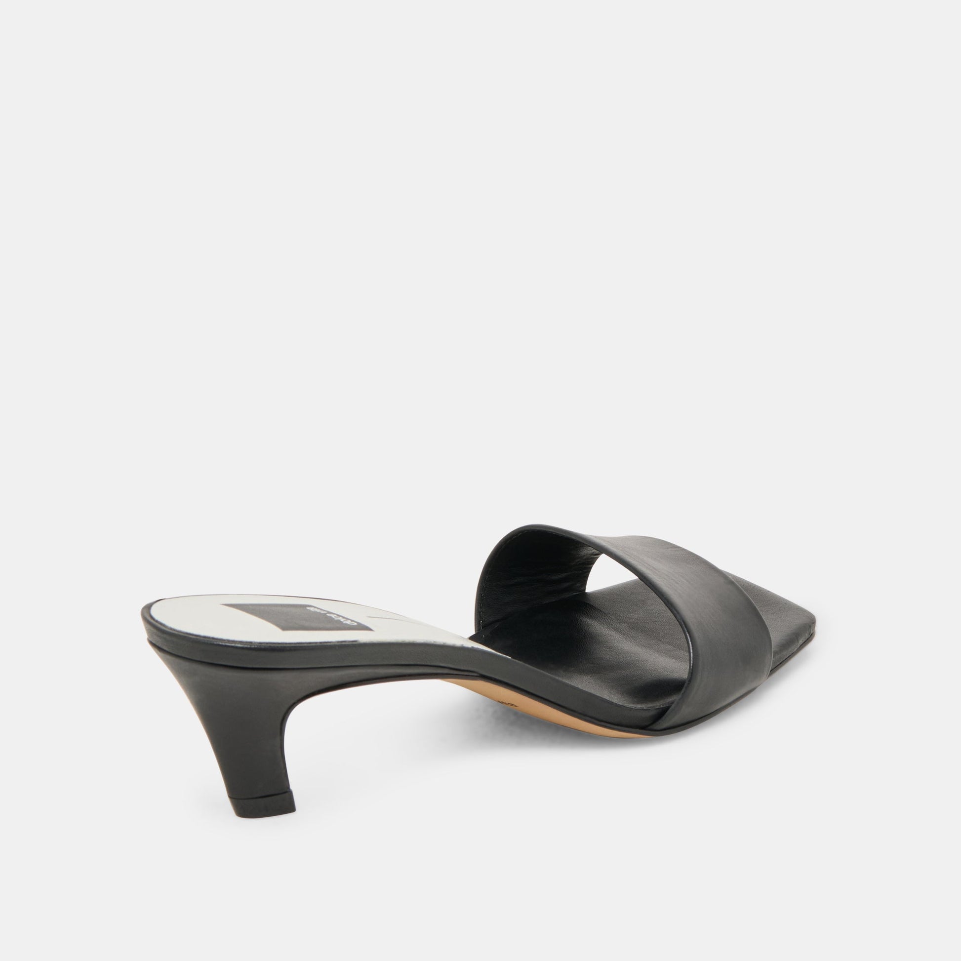 Rexa Black Leather Heels - Dolce Vita