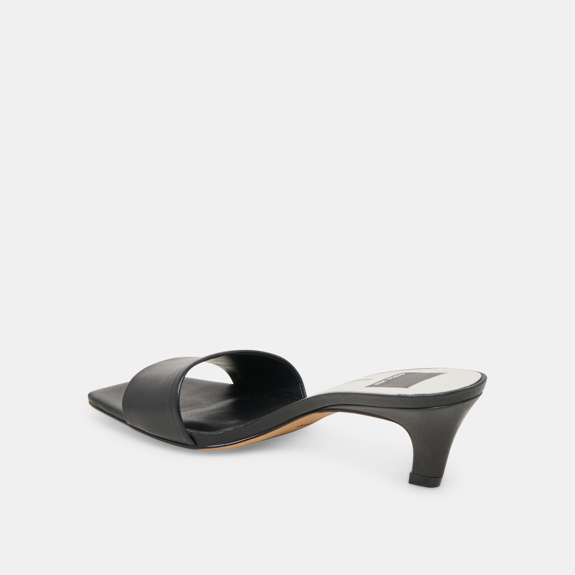 Rexa Black Leather Heels - Dolce Vita
