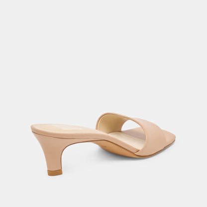 Rexa Light Tan Leather Heels - Dolce Vita