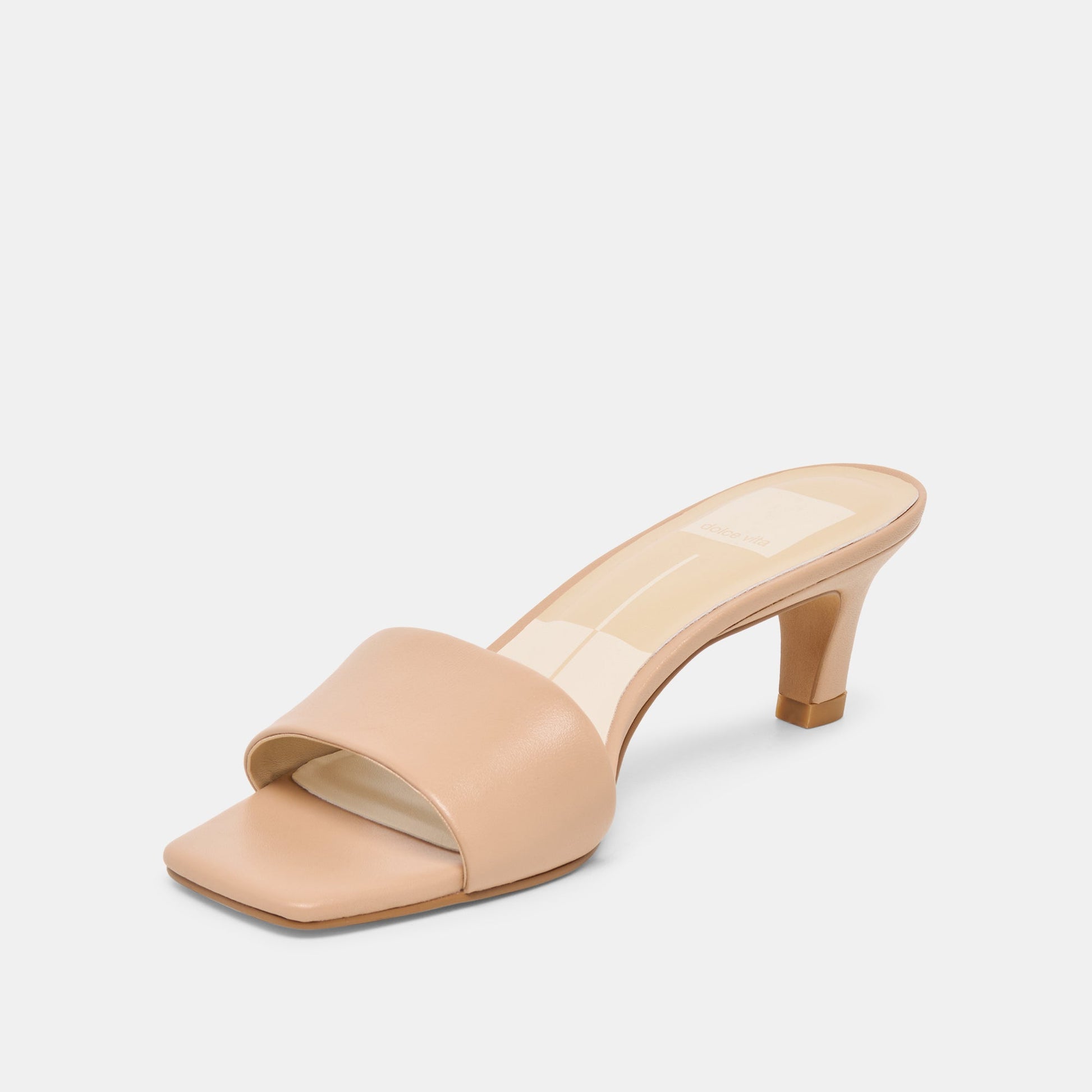Rexa Light Tan Leather Heels - Dolce Vita