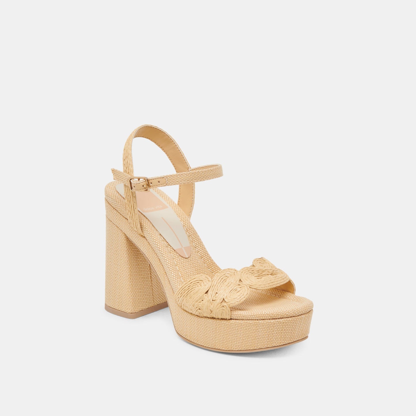 TINAYA HEELS LT NATURAL RAFFIA - Dolce Vita