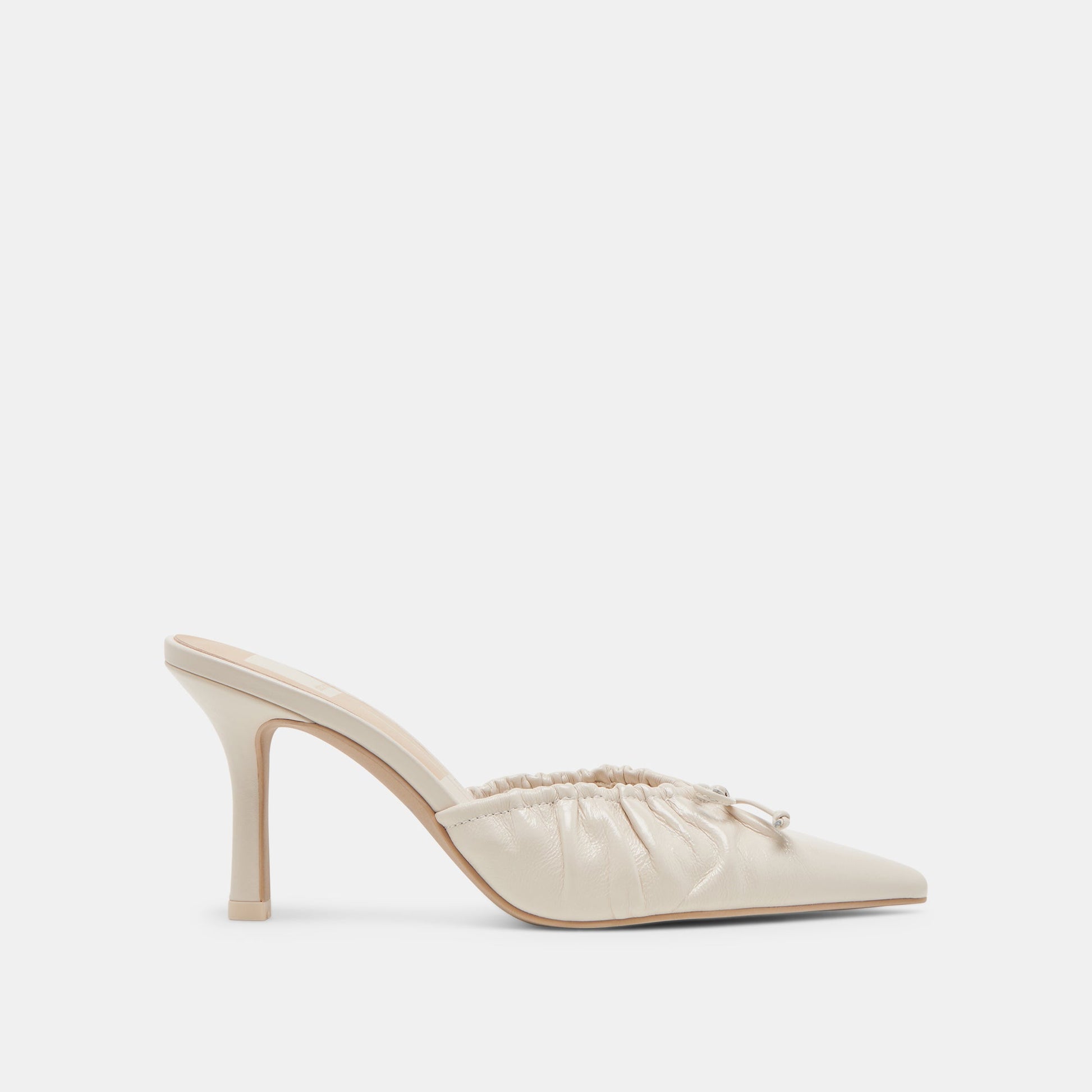 KAIRI HEELS IVORY CRINKLE PATENT - Dolce Vita