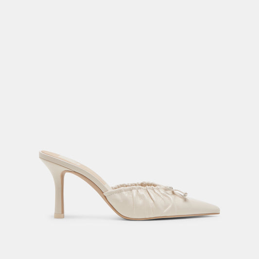 KAIRI HEELS IVORY CRINKLE PATENT - Dolce Vita