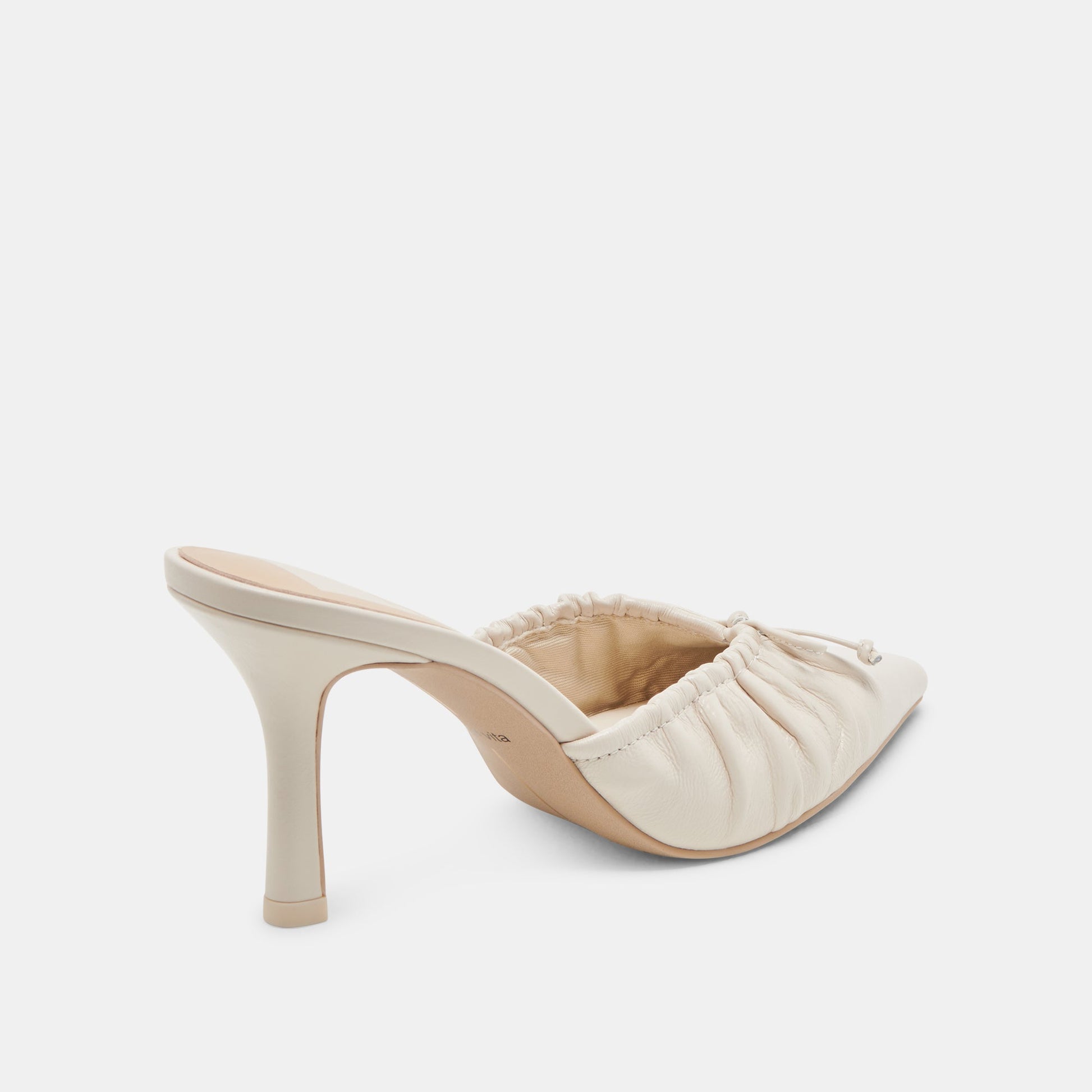 KAIRI HEELS IVORY CRINKLE PATENT - Dolce Vita