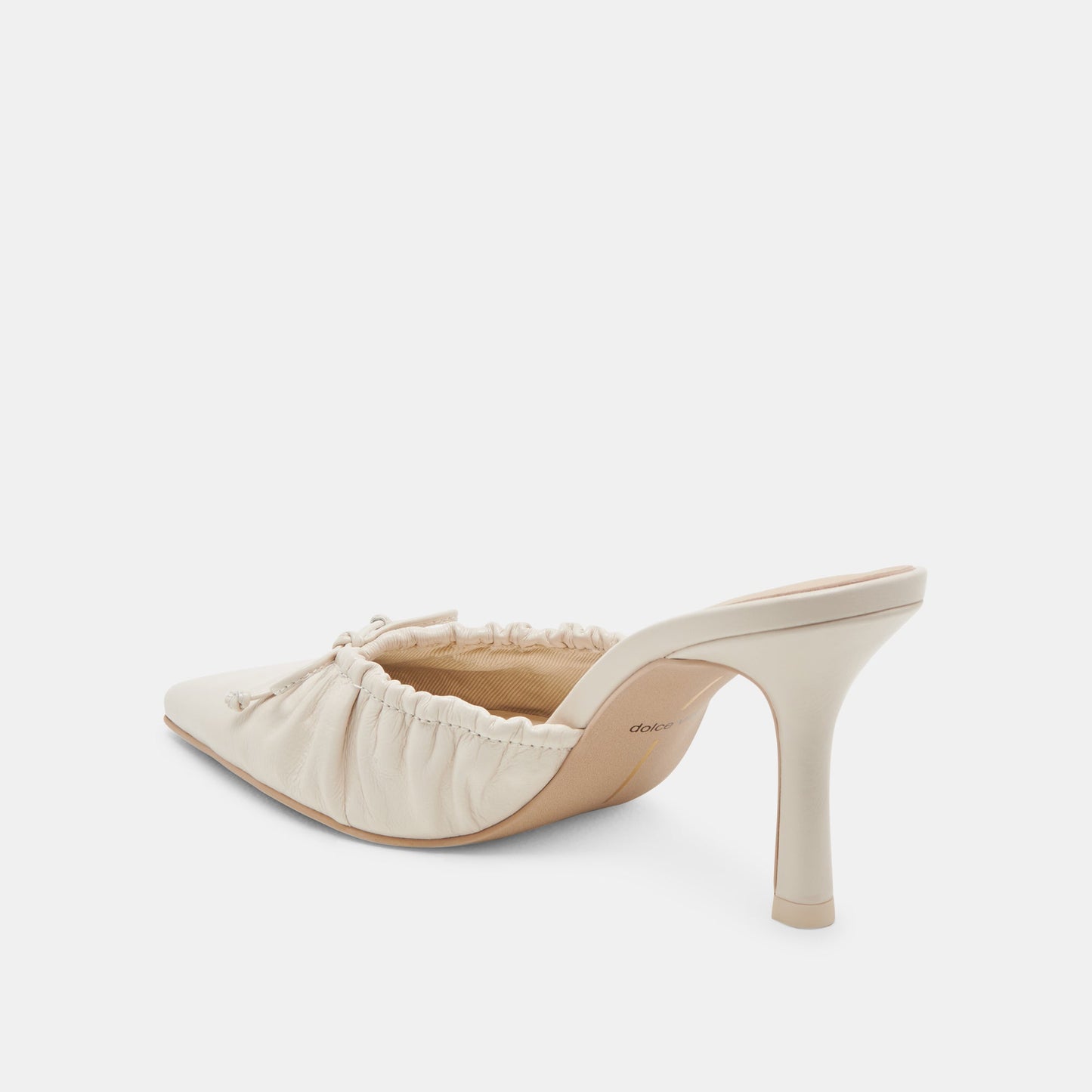 KAIRI HEELS IVORY CRINKLE PATENT - Dolce Vita