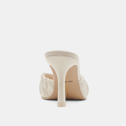 KAIRI HEELS IVORY CRINKLE PATENT - Dolce Vita