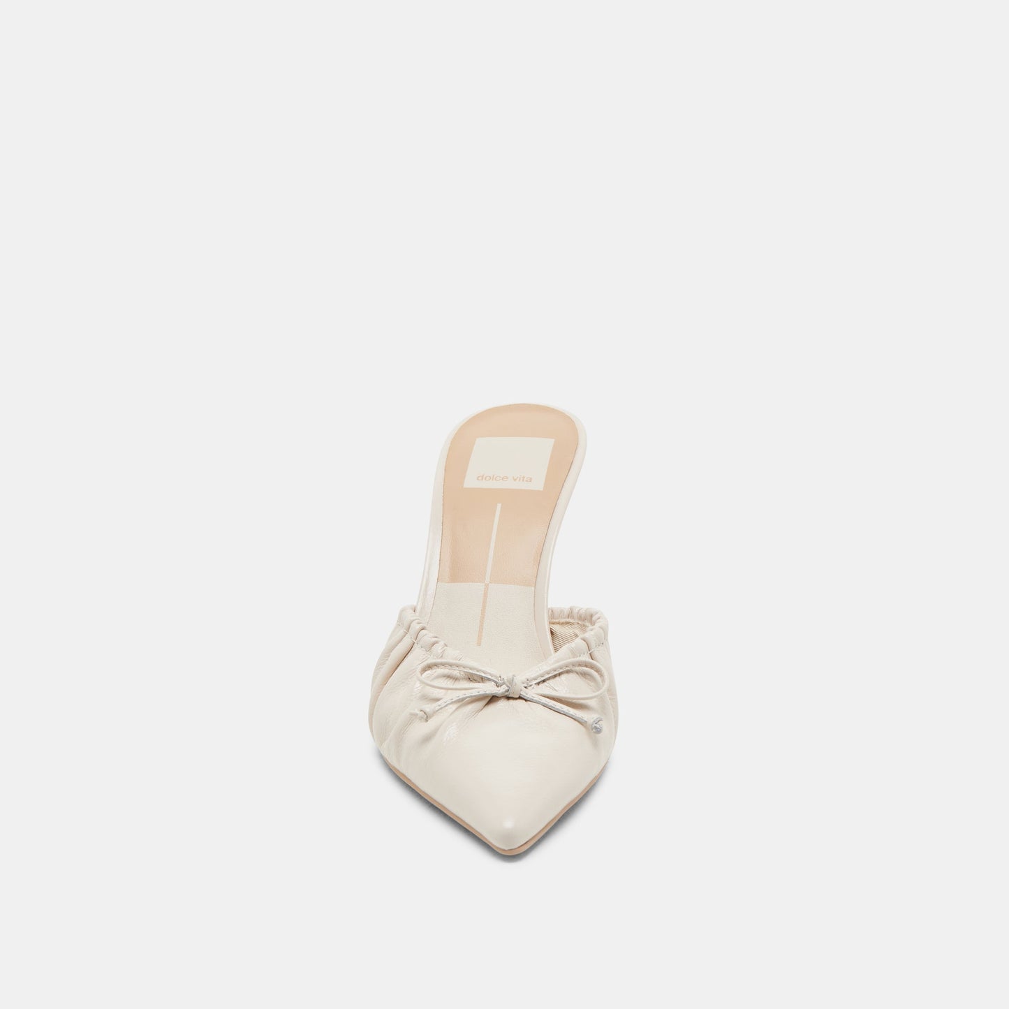 KAIRI HEELS IVORY CRINKLE PATENT - Dolce Vita