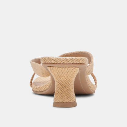 Brevel Natural Raffia Heels - Dolce Vita