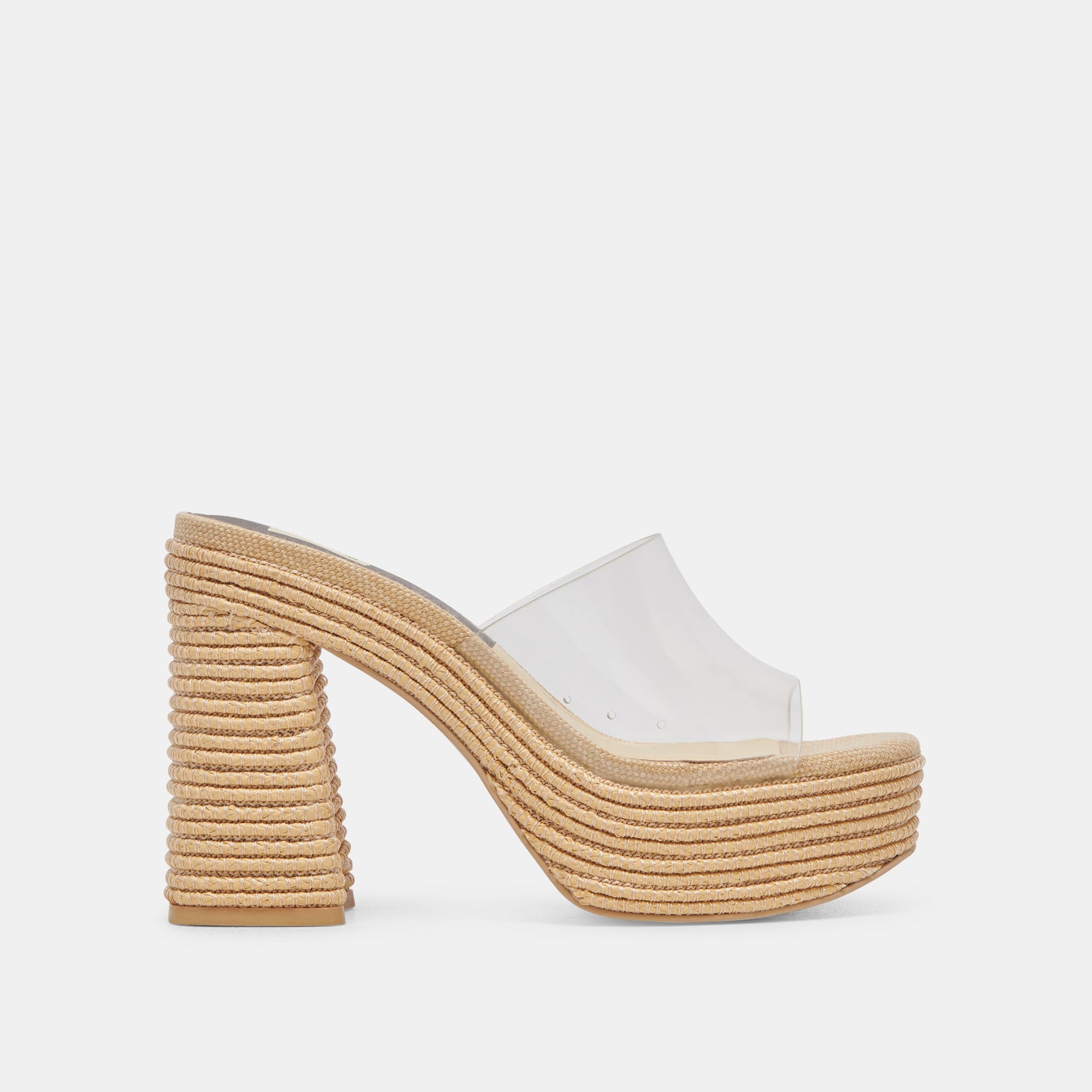 LICHIA HEELS NATURAL VINYL - Dolce Vita
