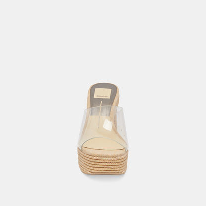 LICHIA HEELS NATURAL VINYL - Dolce Vita